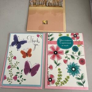 Two hallmark thank you cards and one Father’s Day card by special thoughts
